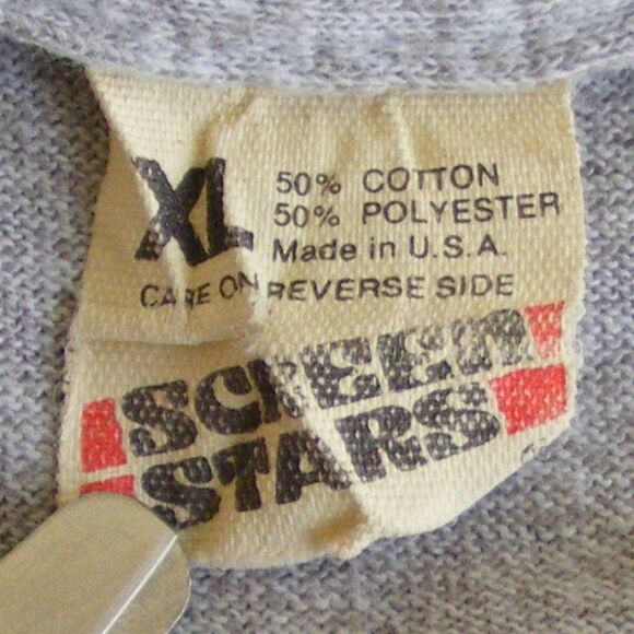 ROUGHTING IT IN Tshirt, XL, Single stitch, Screen Stars, Bear, Glamping, 1990 - Picture 11 of 11